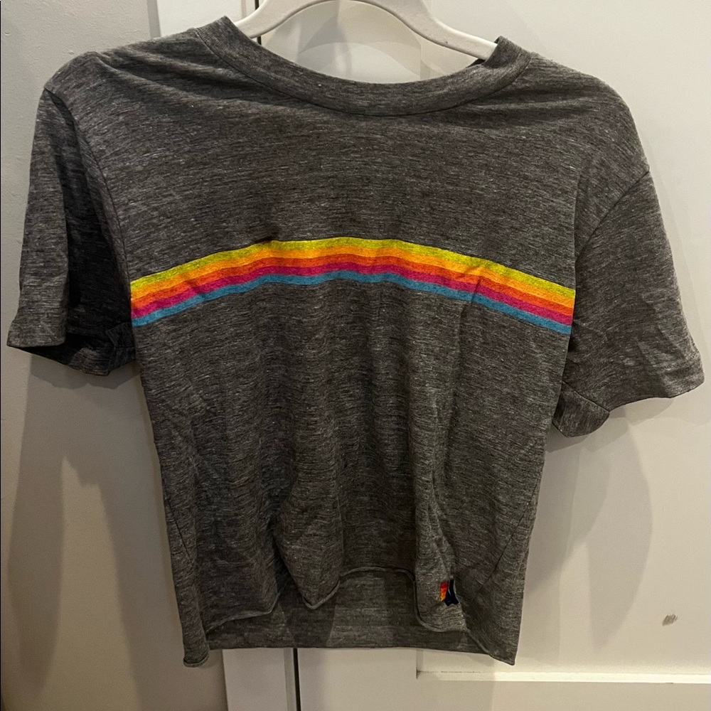 Aviator nation crop shirt